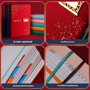 2025 Neues Kalender buch Exquisite Geschenk box Set High Face Sternen himmel Notizblock Tagebuch Logo Druckbar