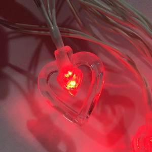 Latest LED Light Decoration <strong>Strings</strong> <strong>Colorful</strong> Heart Shape Lights Charger with USB - Product Image 1