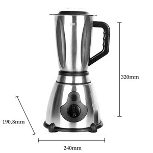 Processador De Alimentos De Aço Inoxidável 1.5L para Cozinha Doméstica Multi-Função Elétrica Juicer Smoothie Blender Reverso - Product Image 2