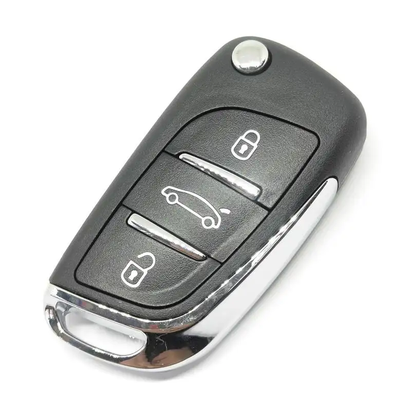 Автомобильный дистанционный ключ QSF с 3 кнопками, 434 МГц ID46 FSK чип для Peugeot 307