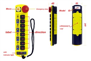 A211Yファクトリーオートメーション電子ワイヤレスリモートコントロール緊急停止機能付きコンタクター内蔵 - Product Image 4