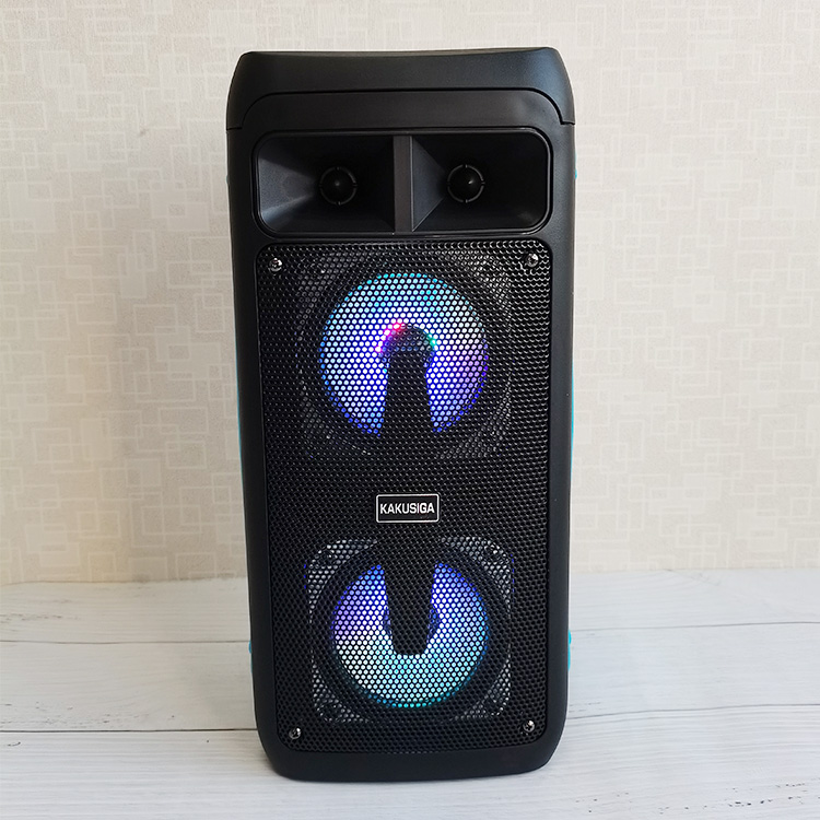 KAKUSIGA вечерние беспроводные колонки KSC-671 для дома KTV, двойной рупор, 3D объемный звук, портативная колонка для караоке с микрофоном