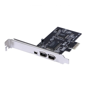 Firewireカード、ロープロファイルブラケットとケーブルを備えたWindows10用PCIe Firewire 800アダプター、3ポート (2x6ピン1x4ピン) IEEE 1394 - Product Image 2