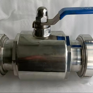 2 1/2 ”不锈钢卫生自来水普通直道联合杀菌畅销球阀手动操作 - Product Image 5