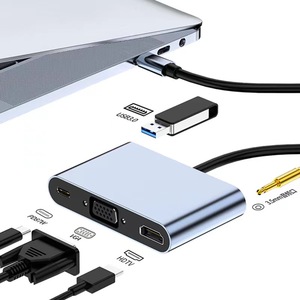 <strong>5</strong> in <strong>1</strong> HUB USB C Type C to 4K HDTV VGA USB 3.0 <strong>Audio</strong> Port PD Charging USB-C Hub Cable <strong>Adapter</strong> - Product Image 2