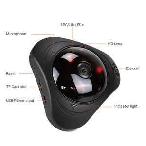 全高清 960P 3MP 360 度全景 VR Fisheye 无线 Wifi Infrired 夜视运动检测网络迷你闭路电视相机 - Product Image 4