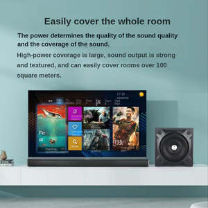 Amplificador de áudio com subwoofer, barra de som para home theater