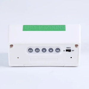 Voice <strong>Control</strong> Backlight Portable <strong>Digital</strong> Alarm Clock for Travel with Snooze, Calendar, <strong>Timer</strong> and <strong>Temperature</strong> - Product Image 2