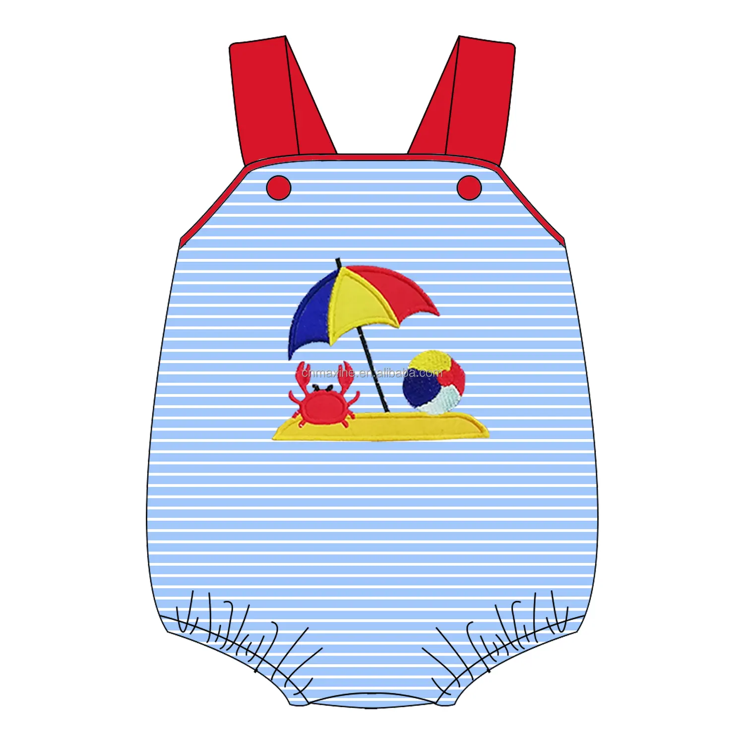 Vestido personalizado de alta calidad para niña, bonito diseño bordado, Vestido de playa para niña