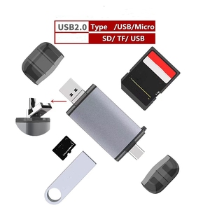 Großhandel 6-in-1 OTG Function Extension Kartenleser für Android Typ c SD/Tf/USB 2.0 Extern für 15 16PRO Handy-Computer - Product Image 3