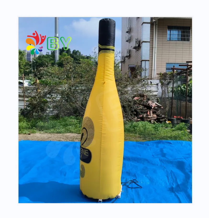 BOYAN hot Sale Brand Promotion Advertising led moon ball Inflatables LED Balloon Arch AD Advertise Inflatable led bottle Lamp