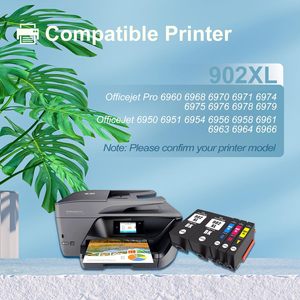 Yüksek kaliteli 902XL HP mürekkep kartuşları 902XL Combo paketi yedek yazıcı (5 paket) HP mürekkep kartuşları için uyumlu - Product Image 5