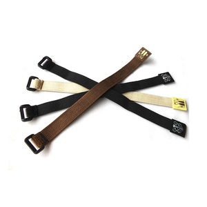 Cinch Strap Plastic Buckle <strong>Elastic</strong> Nylon Material Stretch <strong>Hook</strong> and <strong>Loop</strong> Adjustable Straps - Product Image 1