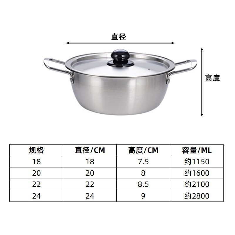 Silver noodle pot with lid