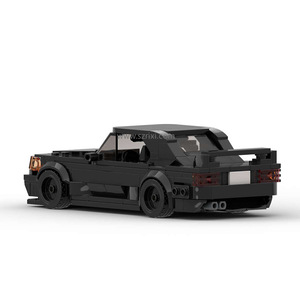 Techinic MOC 190E <strong>EVO</strong> II Black Car Racing DIY <strong>Model</strong> Pellet Puzzle for Children's Toy Gift Building Blocks Sets - Product Image 2