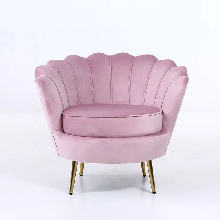 Möbel Sand PU Leder Pink Modern Leisure Wohnzimmer Sofa Einzels ofa