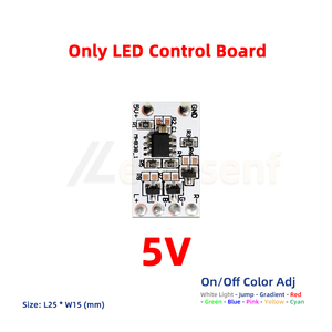LED RGB bunte Lichtquelle Schalter Steuerplatine 5 V DC 4-Draht 3-Kanal-Beleuchtungsregler Modul Strom ein-/aus- und Farbwechsel
