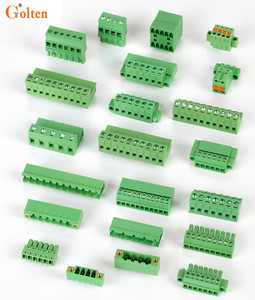 Prensa de resorte pcb de doble capa macho y hembra de 2 pines, tipo ranurado, 12 Pines, 2,54mm, Conector de bloque de paso, tornillo 3,5 negro - Product Image 2