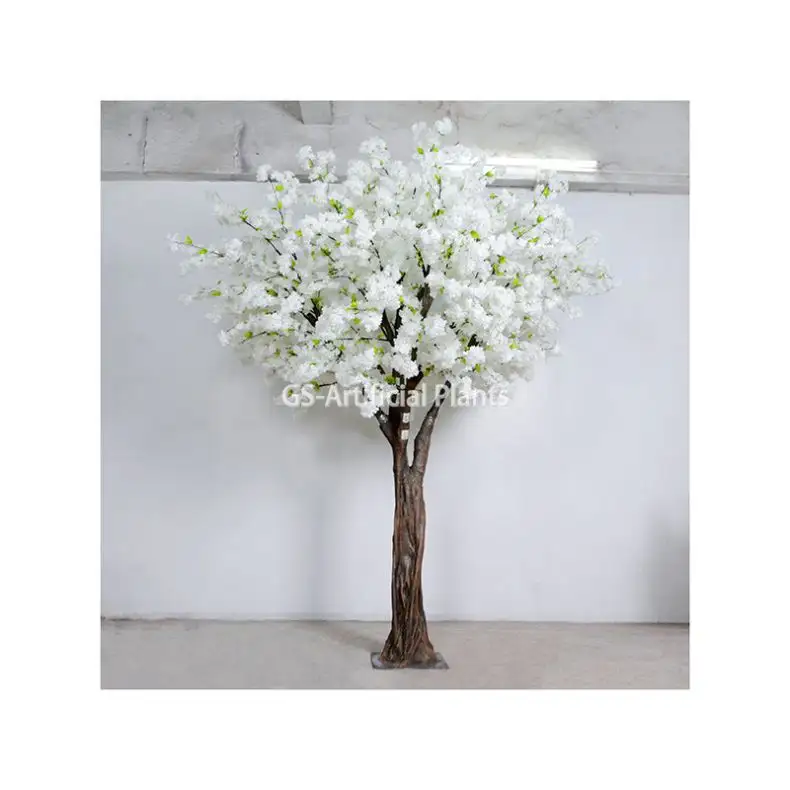 Свадебные центральные части, украшения, белые цветки вишни, искусственные цветы, искусственное дерево, искусственное дерево, цветение вишни