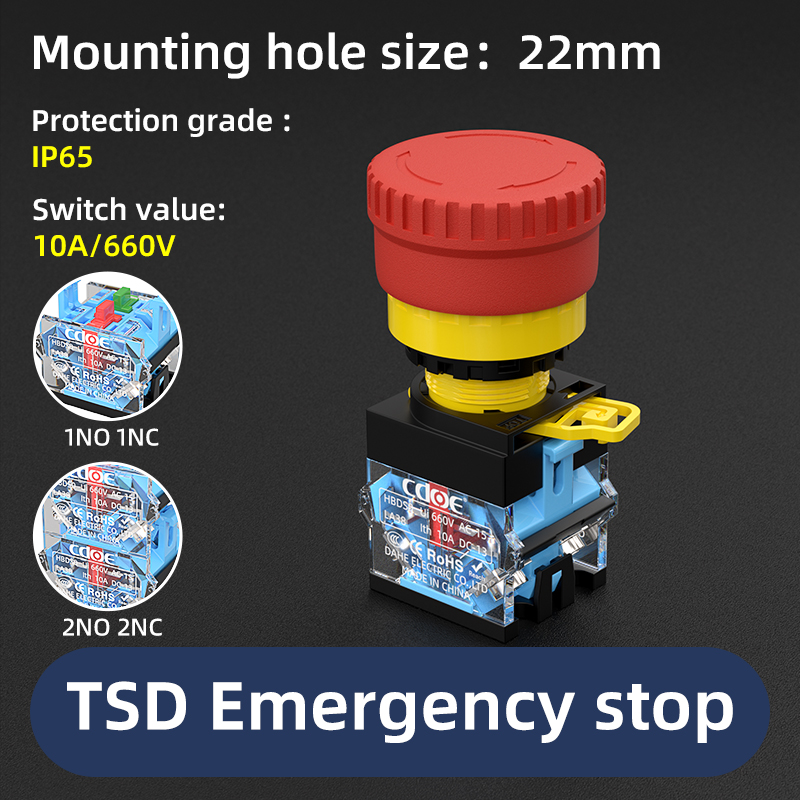 Botón de parada de emergencia TSD