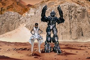 搞笑嘉年华Cosplay机器人变压器套装机器人大尺寸逼真商务促销贸易展舞蹈机器人服装 - Product Image 6