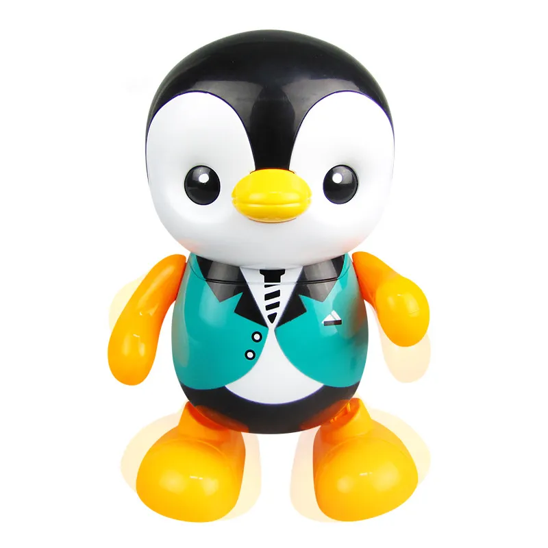 Giocattoli per bambini Lovely Smart Swing Dancing Penguin Early EQ Education Music and Learning Walking Singing luci a LED lampeggianti