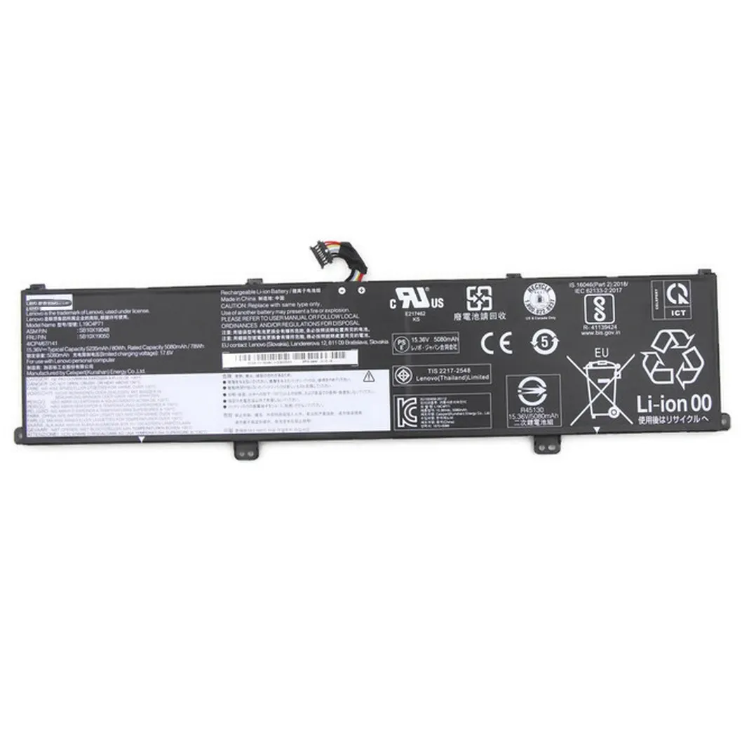 Pin Sạc Thay Thế Li-Po 15.36V 5050MAh L19M4P71 Cho ThinkPad X1 Extreme Gen 3 20TK0012US