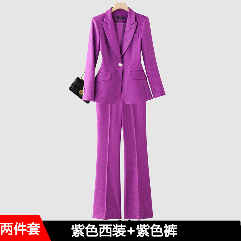 Purple suit pants