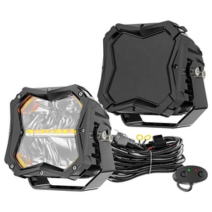 50W 10000LM off-road Đèn làm việc ánh sáng với 9 <span class=keywords><strong>LED</strong></span> lái xe ánh sáng bảo vệ đèn pha phía trước cho khả năng tương thích rộng - Product Image 5