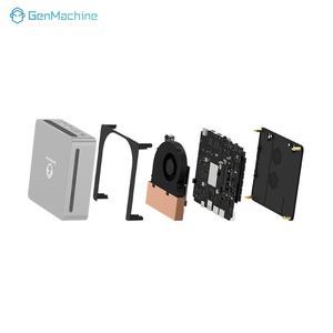 GenMachine Mini computadora de escritorio de alto rendimiento AMD Ryzen Procesador de 7 generación 2 HD Tipo C NUC PC para negocios AMD Mini PC