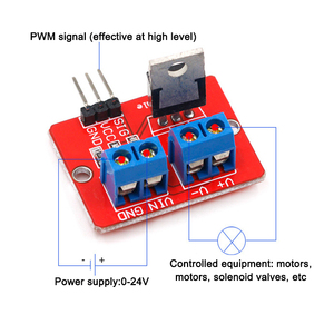 Arduino MCU ARM Pi için 0-24V üst Mosfet düğmesi IRF520 MOS sürücü modülü