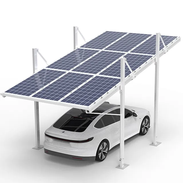 Solarpanel-Autoportale mit Aluminiumrahmen-Montagestrukturen Solar-Autoportale Hersteller für Autoparkplatz