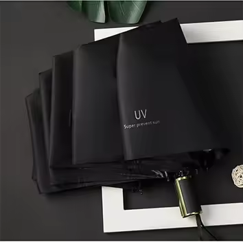 Parapluie 8K long et vinyle (UV)-noir