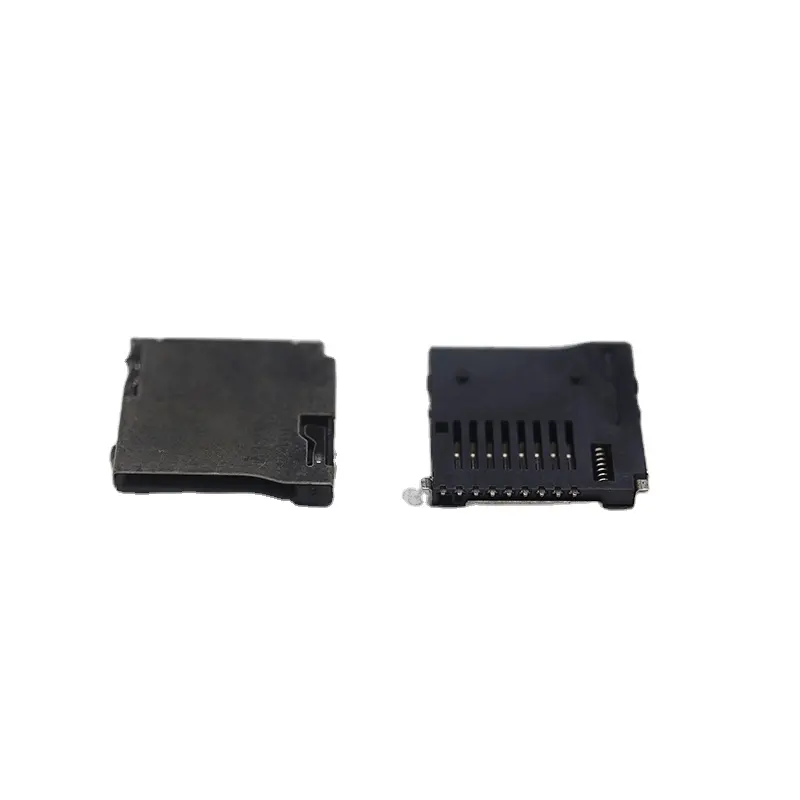 Mikro sd hafıza kartı yuvası otomotiv soket itme TF SD kart basma tipi SMD t flash amphenol terminalleri konnektörü