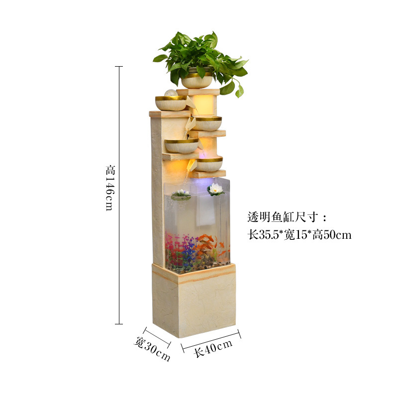 5 large white pots: 40*30*146CM