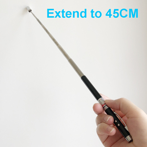 Puntatore Laser multifunzionale 5 in1 LED Light Ball Pen scrittura puntatore Laser estendere a 45CM asta didattica puntatore penna a sfera - Product Image 6