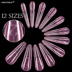 Colorful Nail Dual Forms Blue Clear Nail Building Mold <strong>Tip</strong> Dual Extension Forms Paperless Pink Dual Form <strong>Tips</strong> - Product Image 5