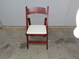 Wholesale Factory Price <strong>America</strong> Padded <strong>Brown</strong> Wood Resin Folding Chair for Event and Weddings Rental