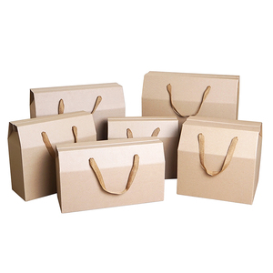Custom Printed Corrugated Large Handbag Packaging <strong>Toy</strong> <strong>Box</strong> Soap Set Gift Kraft Paper Mailer Winter <strong>Box</strong> with Handle - Product Image 5