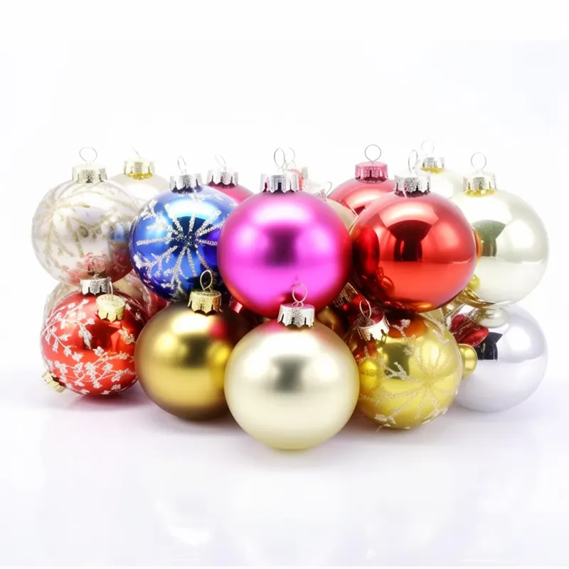Venta caliente de fábrica, decoración de bolas, Bola de plástico de Navidad, adorno de árbol, decoración de Navidad