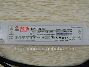 Mean Well 60W 48V変圧器IP67 90 ~ 305VAC入力LPF-60-48 PFC機能スイッチング電源付き - Product Image 5