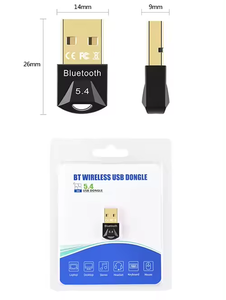 HG fabbrica vendita direttamente USB BT5.4 Dongle per PC altoparlante Mouse tastiera musica Audio trasmettitore Drive adattatore Wireless gratuito - Product Image 6