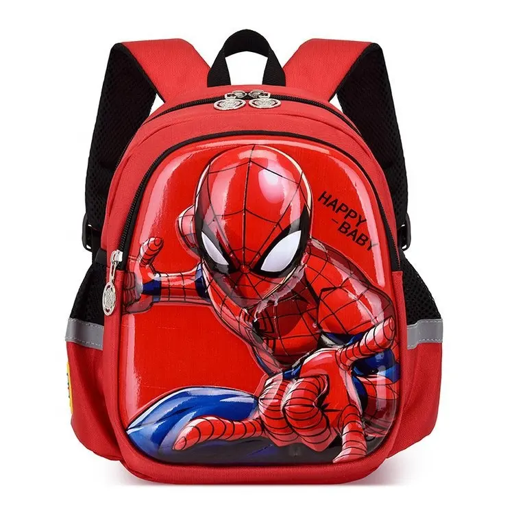 Mochila escolar infantil 3d, mochila estilo spiderman para bebês, meninos, meninas, crianças