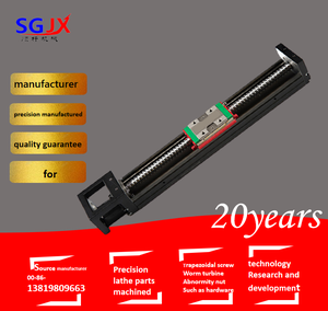 SBR cilíndrico guía lineal de alta precisión del eje óptico trapezoidal tornillo mecánico pista lineal carril de deslizamiento mano empuje VI se deslizó - Product Image 2