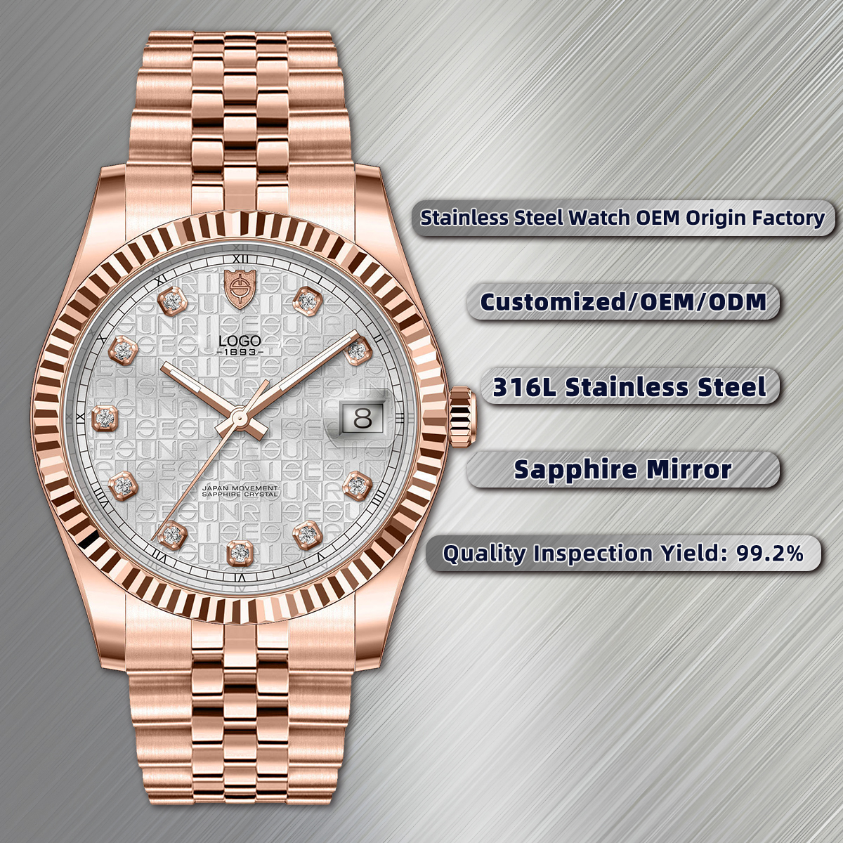 Rose Gold/Silver