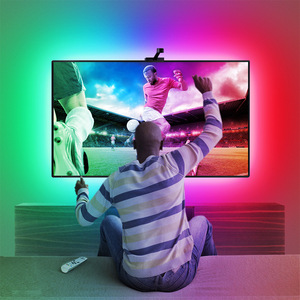 ชุดไฟแบ็คไลท์ LED TV 12V พร้อมกล้อง,แถบไฟแวดล้อมแบบแช่ไฟ RGBIC ใช้งานร่วมกับ Alexa และ Google Assistant สำหรับทีวี - Product Image 3