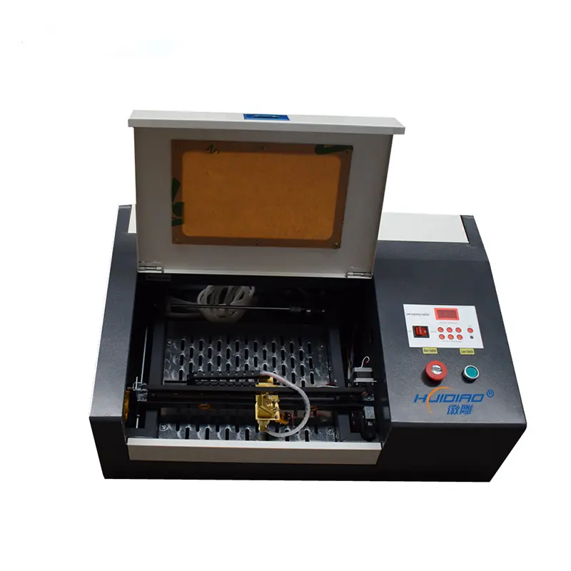 Máquina láser de sello de goma CNC 3020, máquina de grabado portátil de 50W, cortadora láser CO2