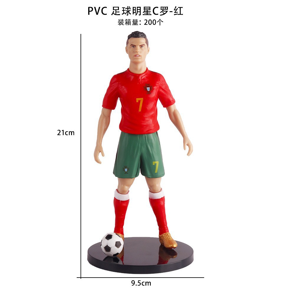Étoile de football Ronaldo-rouge-sac