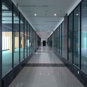 Muro Divisorio modulare Frameless Singolo Parete Divisoria di Vetro - Product Image 5
