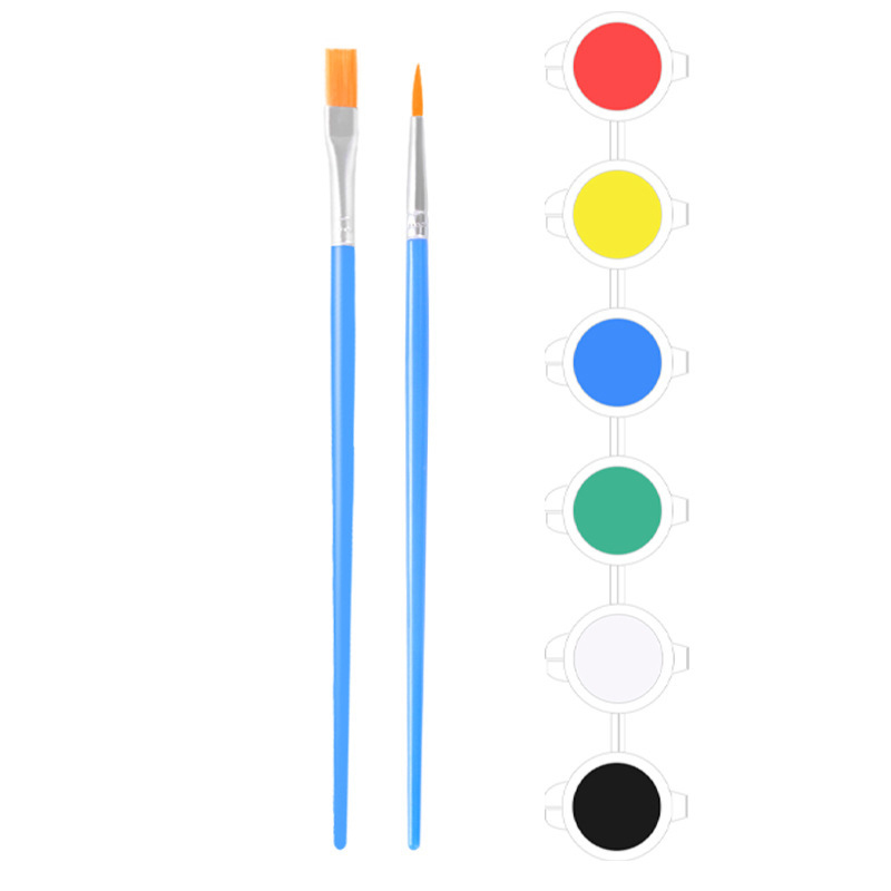 6 Colors 2 Brushes -3ml